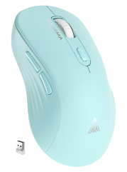 SM69 Dual Mode Wireless Gaming Mouse, Rechargeable RGB Ergonomic Mice with Adjustable DPI ,green - Image 1