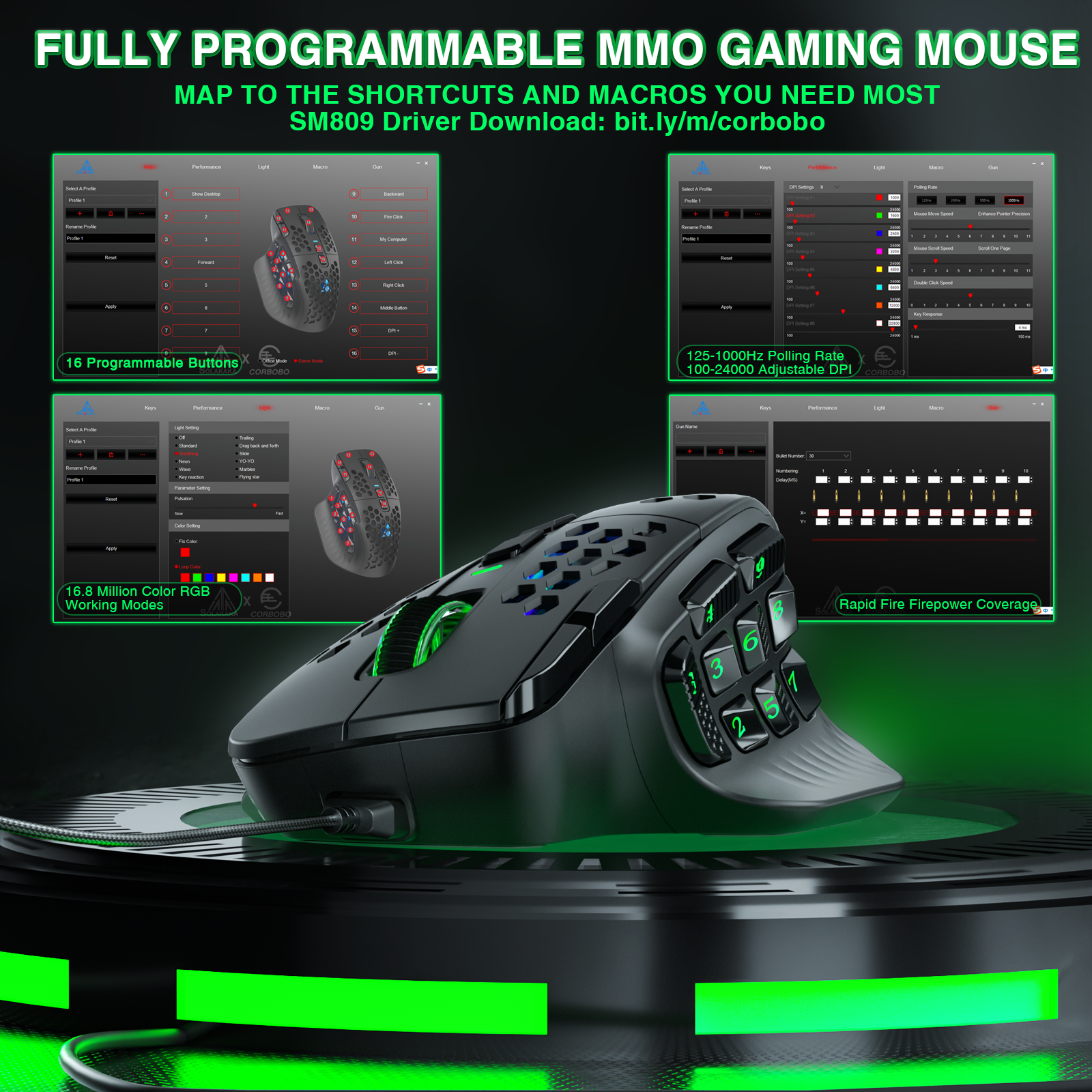 SOLAKAKA SM809 Wired MMO Gaming Mouse - Image 4