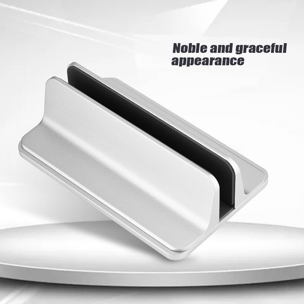 Adjustable Aluminum Vertical Laptop Stand NoteBooks Holder - Image 2