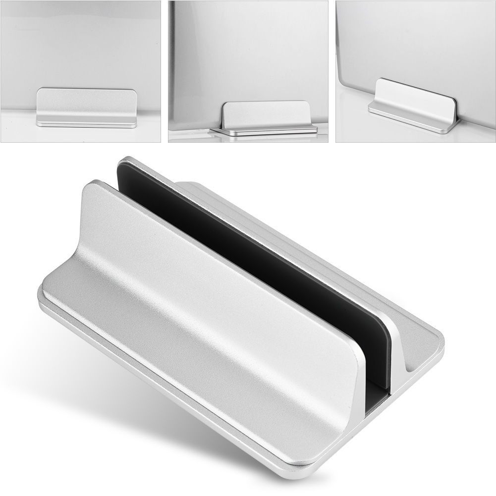 Adjustable Aluminum Vertical Laptop Stand NoteBooks Holder - Image 4