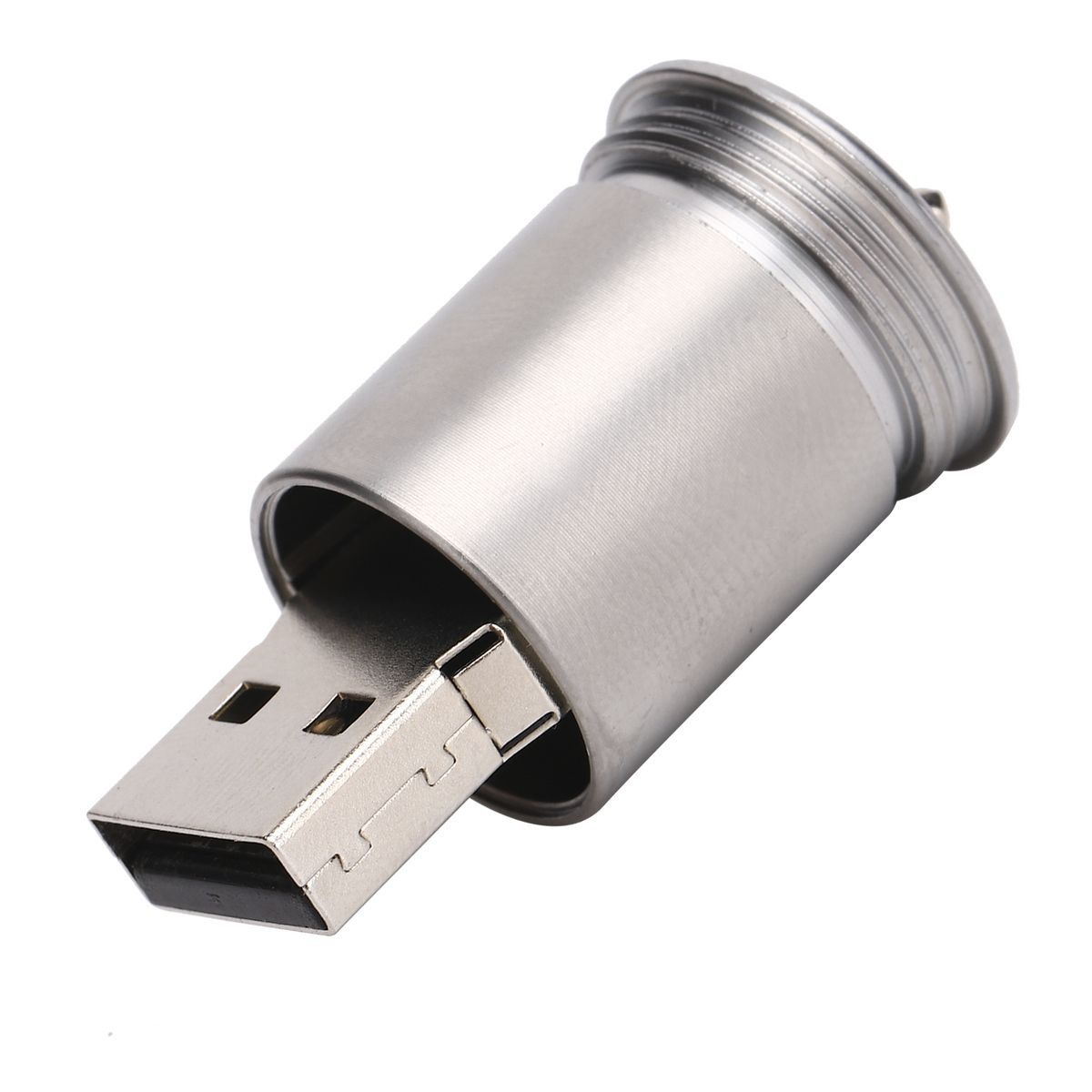 Unique Can Shaped U Disk Fashionable Portable USB Flash Drive Brass Yellow - Image 1