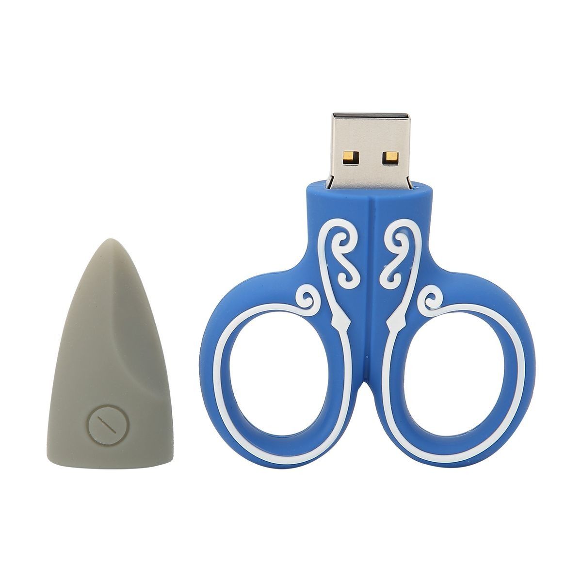 Memory Stick USB Flash Drive Cartoon Scissors U Disk Plugin Portable Data - Image 3