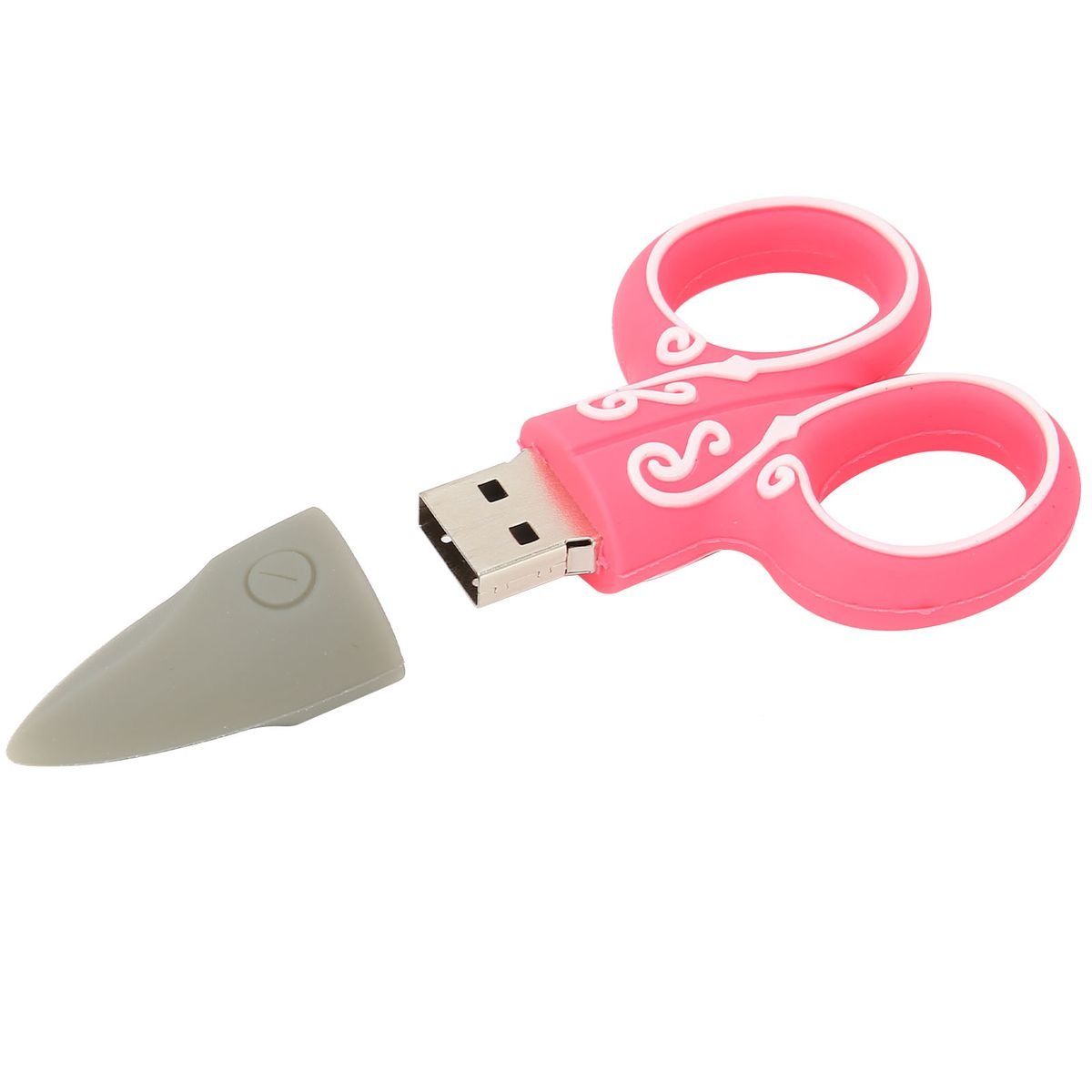 Cartoon U Disk Red Scissors Shears Tailor Model Bulk Storage Flash Drive - Image 5