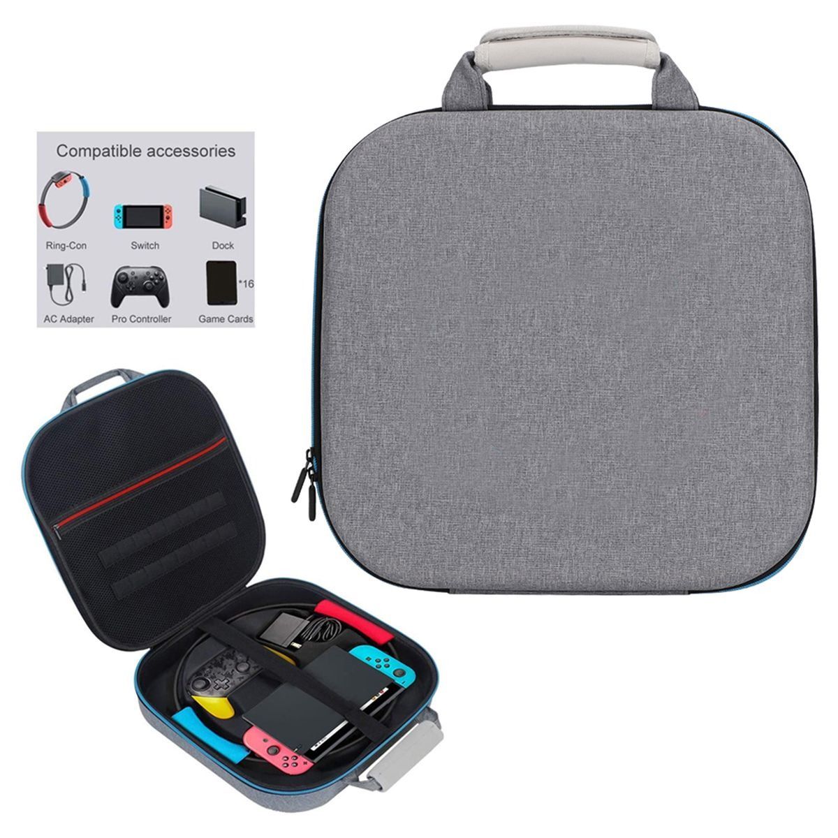 Storage Carrying Case for Ring Fit Accessory Bag Portable Multi-Purpose - Image 4