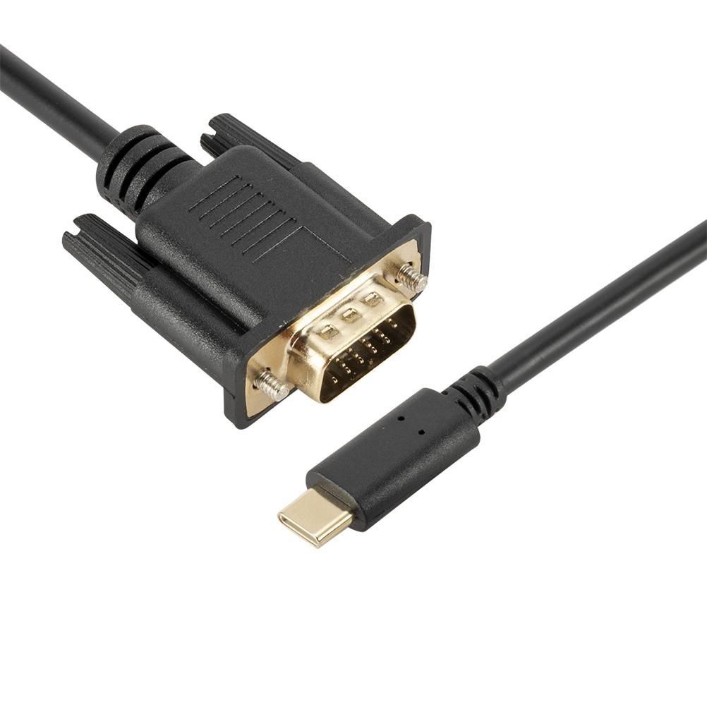 1.8M 1080P USB-C to VGA USB-C to VGA Adapter Adapter - Image 2