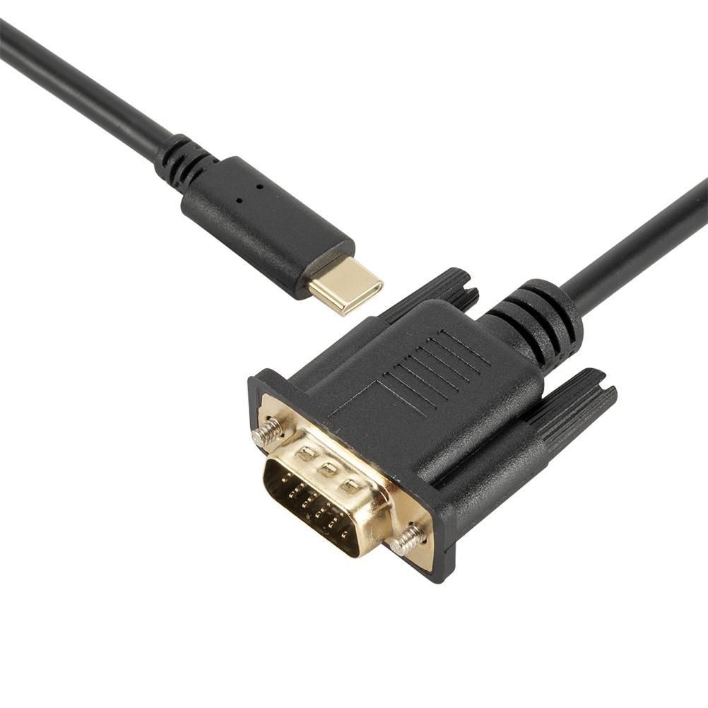 1.8M 1080P USB-C to VGA USB-C to VGA Adapter Adapter - Image 3