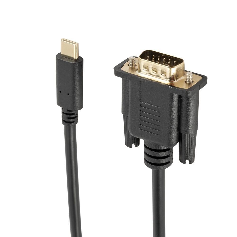 1.8M 1080P USB-C to VGA USB-C to VGA Adapter Adapter - Image 4
