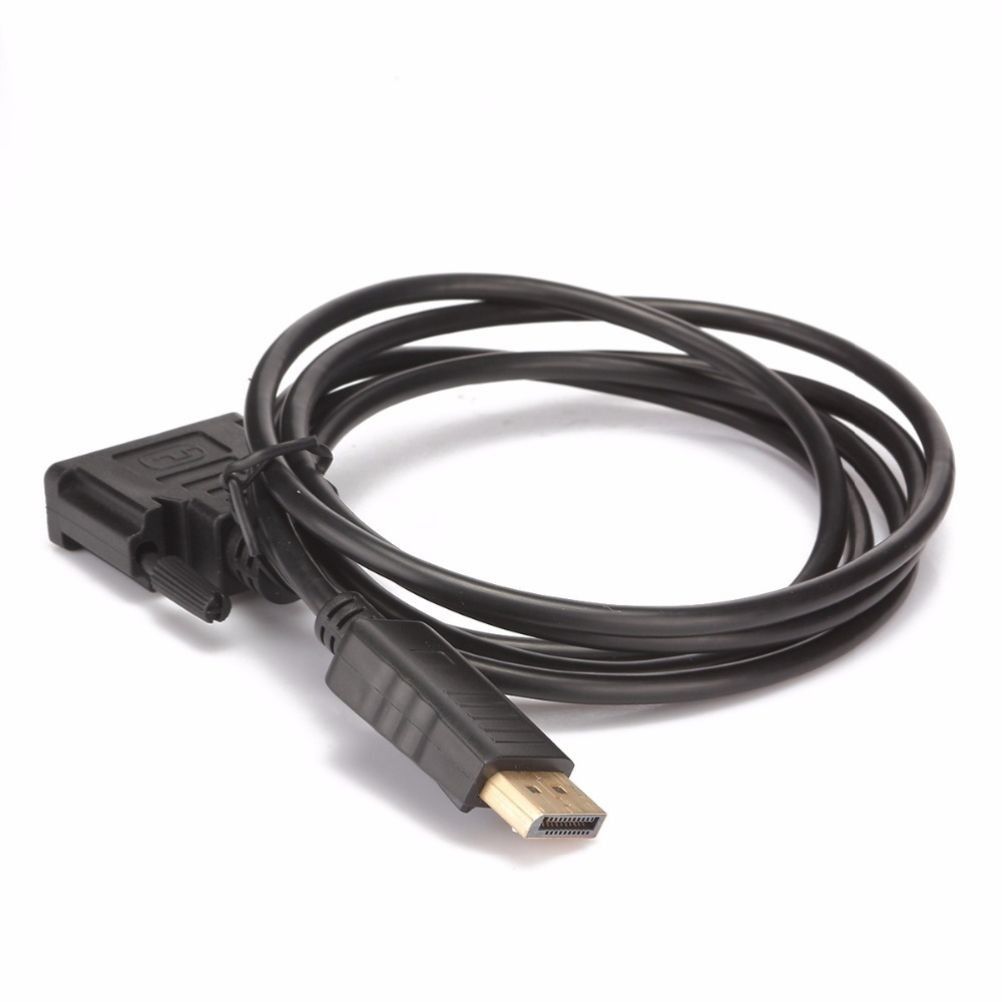 1.8M DP Male to DVI Male Adapter 1080P DP to DVI Adapter Support DP 1.1a - Image 1