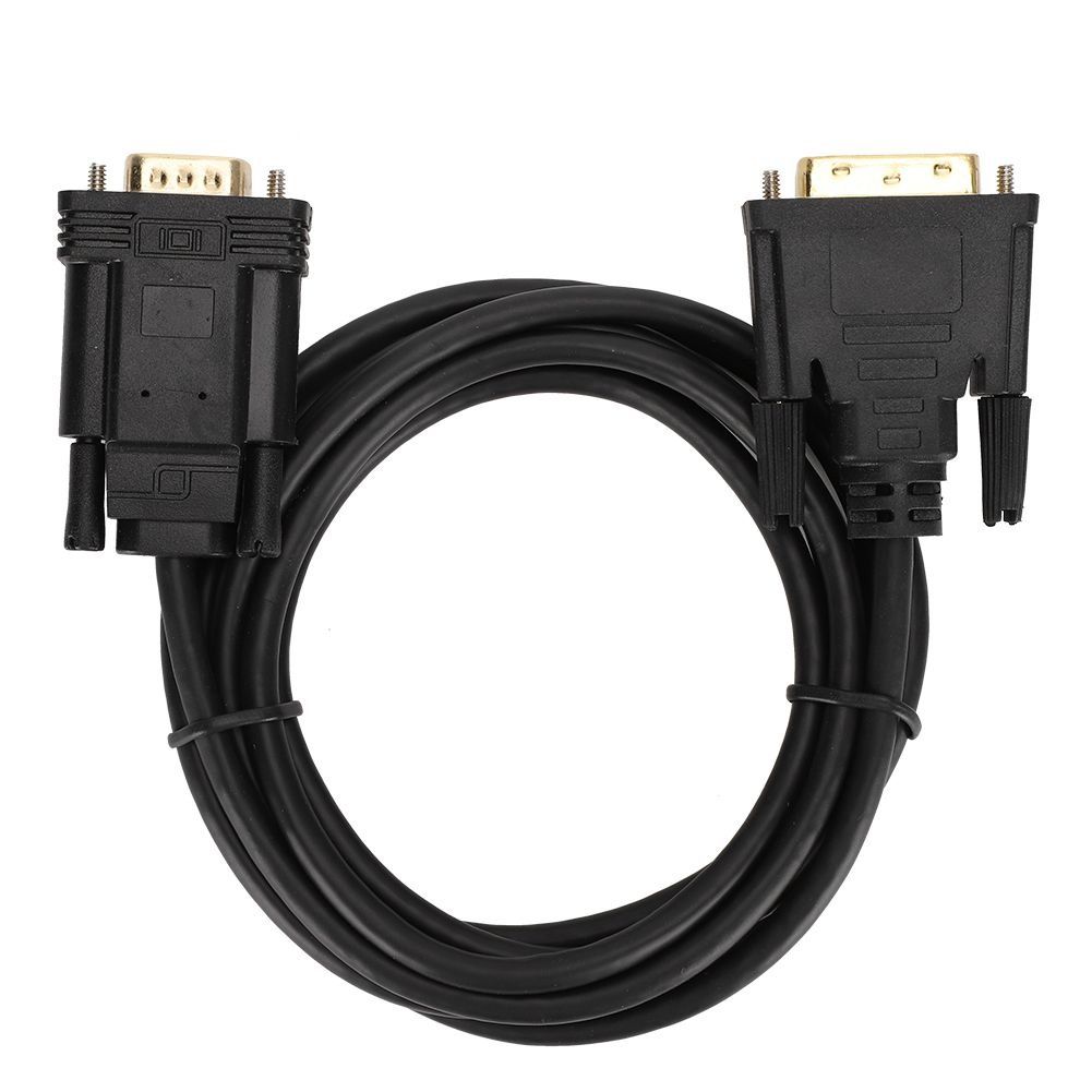 HD Video Computer Accessory Adapter Cord 1080P DVI to VGA Male 2?Meter for - Image 1
