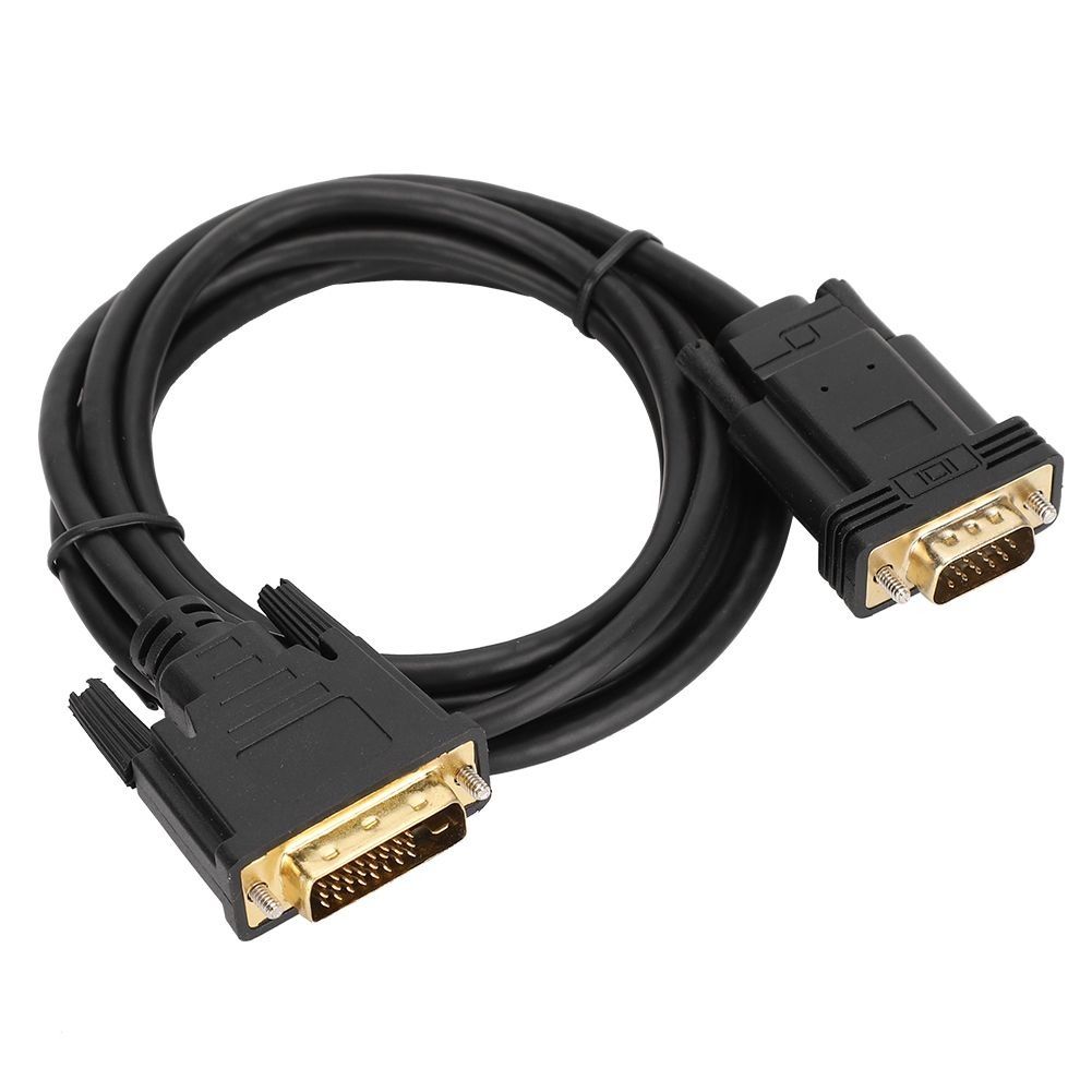 HD Video Computer Accessory Adapter Cord 1080P DVI to VGA Male 2?Meter for - Image 2