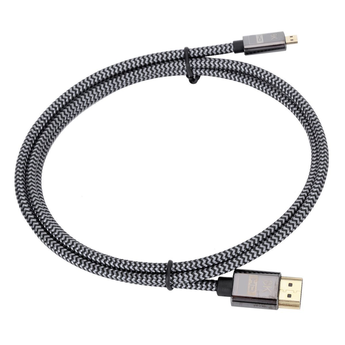 Micro Conversion HDMI to HDMI HD Video Braided Net Computer Connection Acce - Image 1