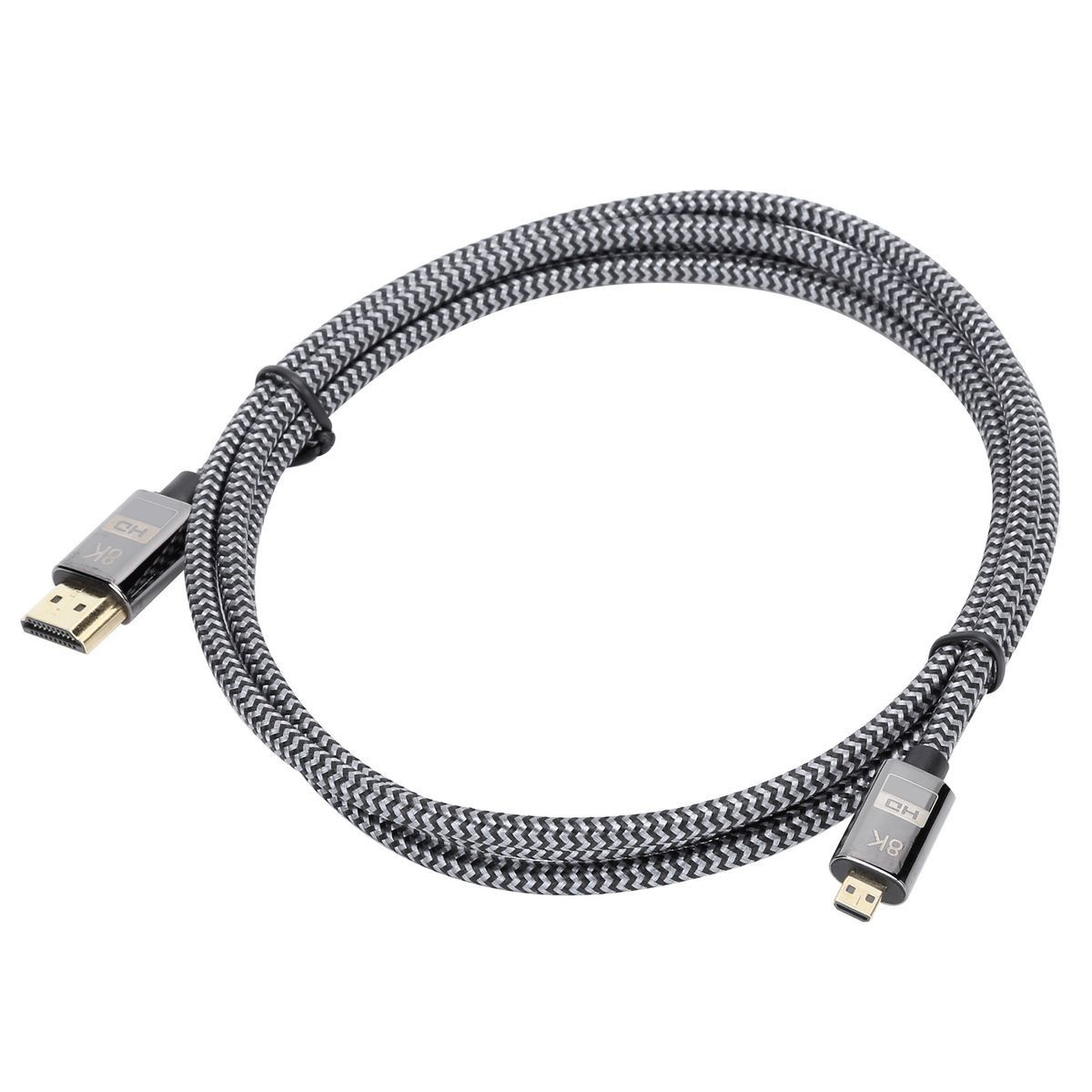 Micro Conversion HDMI to HDMI HD Video Braided Net Computer Connection Acce - Image 2