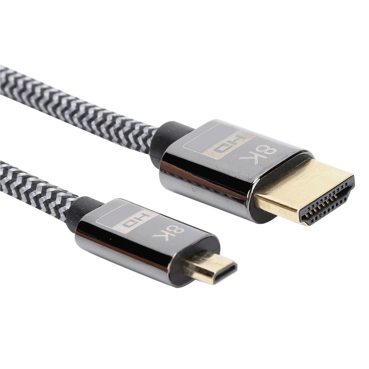Micro Conversion HDMI to HDMI HD Video Braided Net Computer Connection Acce - Image 3