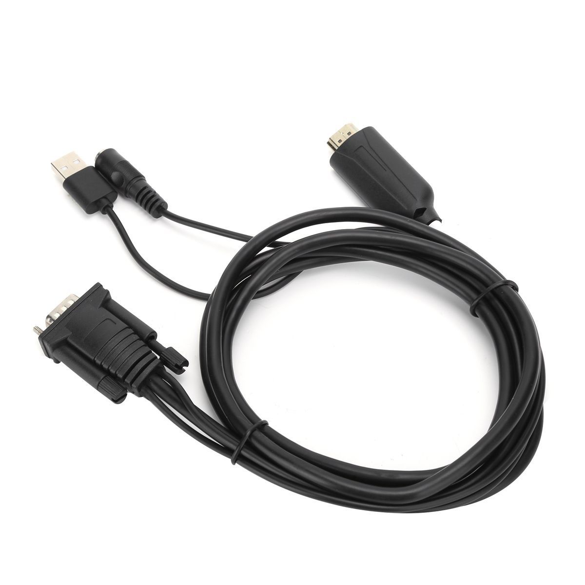 HDMI to VGA Adapter Adapter Digital to Analog Transformer with 1.8m USB - Image 1