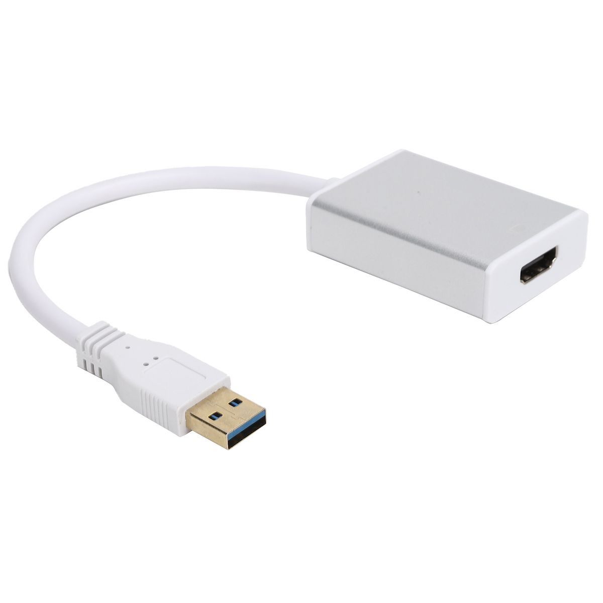 USB to HDMI Adapter with Drive Extend Display DeviceSilver Gray - Image 2