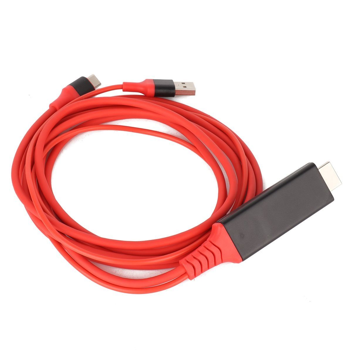 TypeC to HDMI Adapter USB 3.1 Phone to TV Charging Wire(Red ) - Image 2