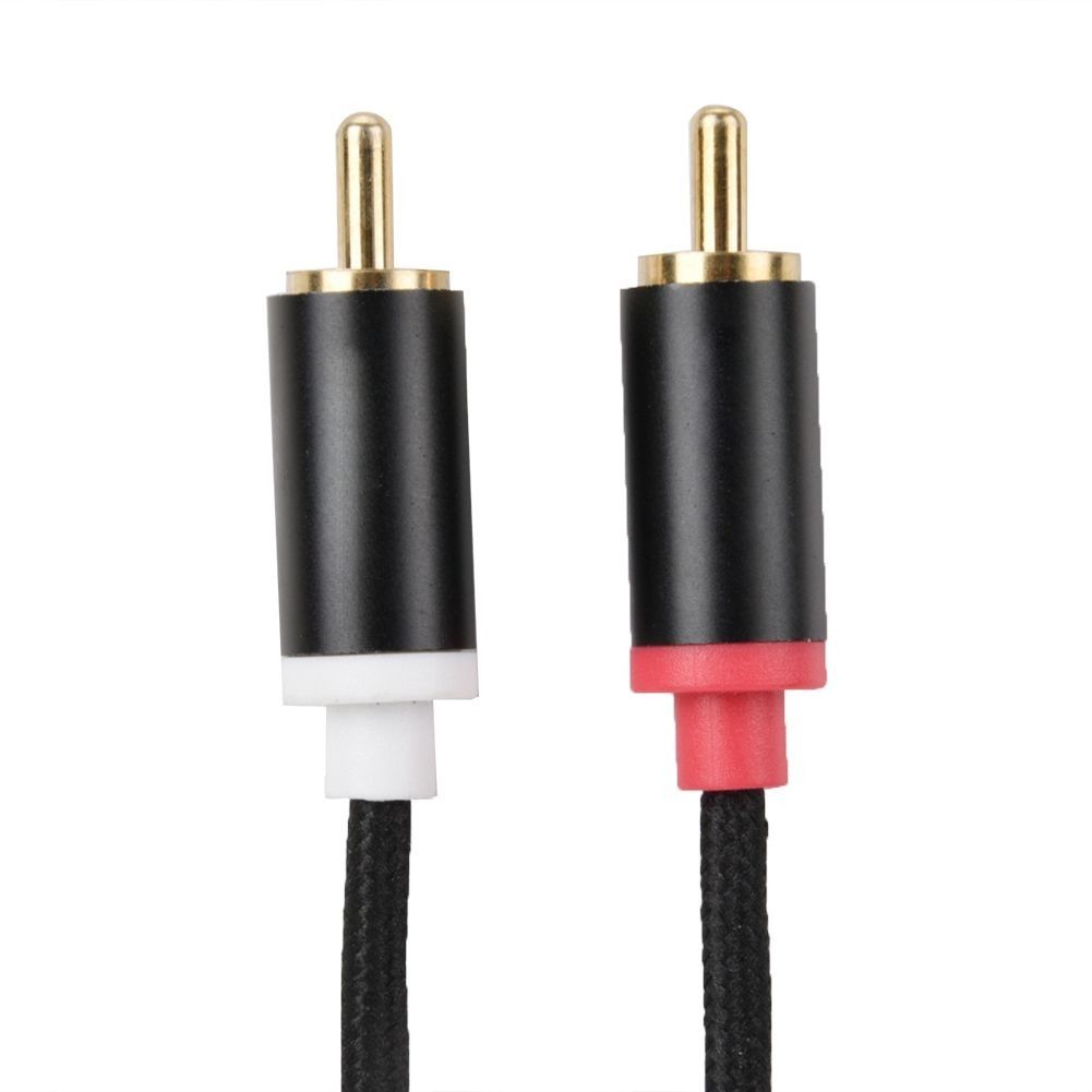3.5mm Audio Plug to 2RCA Gold Plated Microphone for Mobile Phone 10M - Image 3