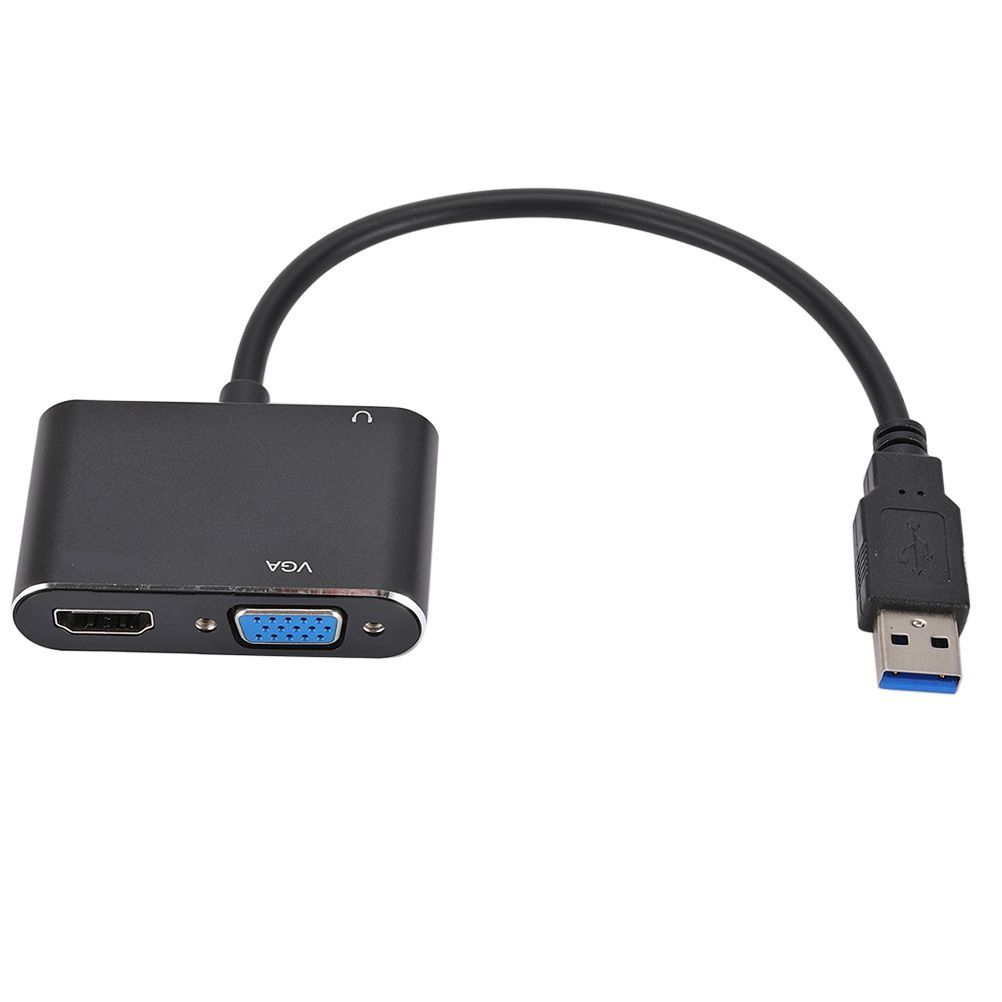 2 in 1 for USB to HDMI and VGA Adapter for 1080p USB 3.0 to HDMI VGA Adapte - Image 1