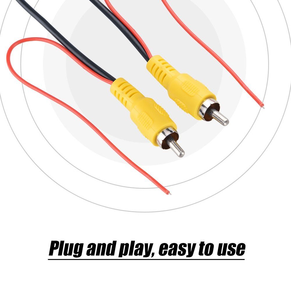 2PCS RCA M/M Nickel Plated Plug Audio Video Cord(20m) - Image 2
