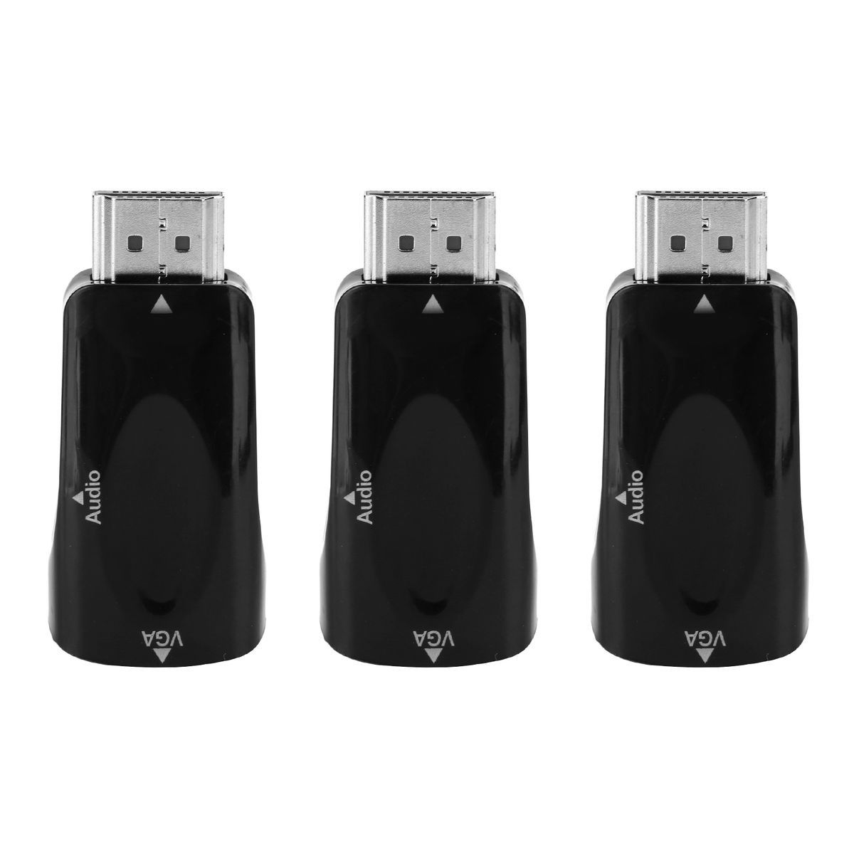 3 Sets HDMI Male to VGA Female Adapter 1080P Video Adapter with Audio Outpu - Image 2
