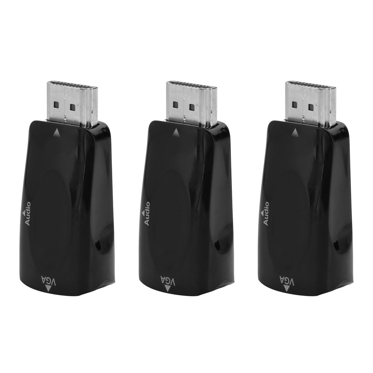 3 Sets HDMI Male to VGA Female Adapter 1080P Video Adapter with Audio Outpu - Image 4