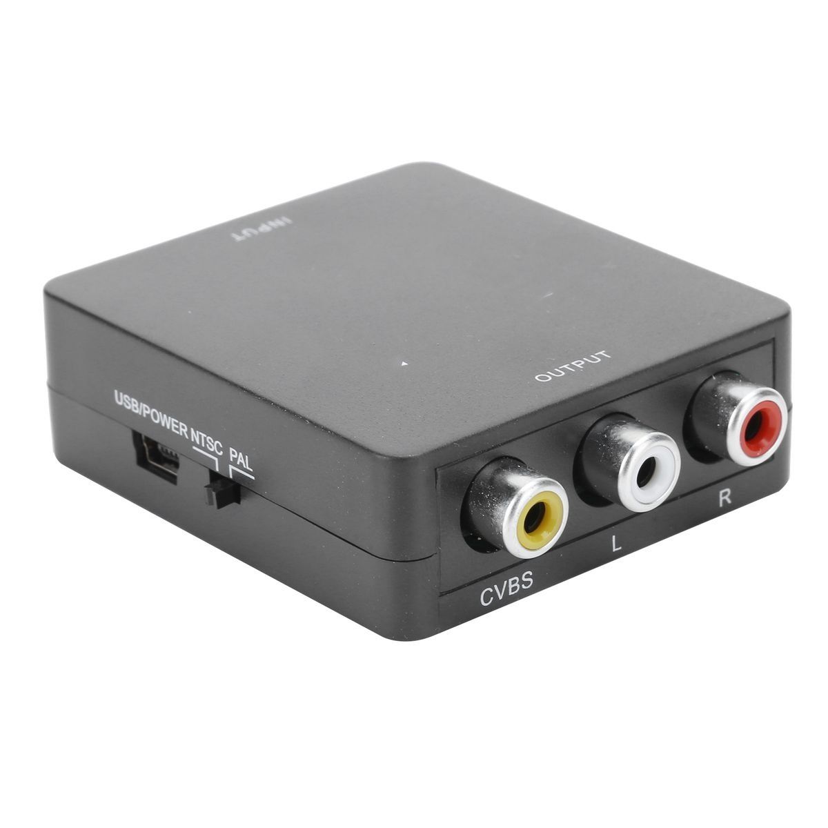 Mini HDMI to AV Adapter Box Video RCA AV CVSB L / R 1080P HDMI2AV Adapter H - Image 1