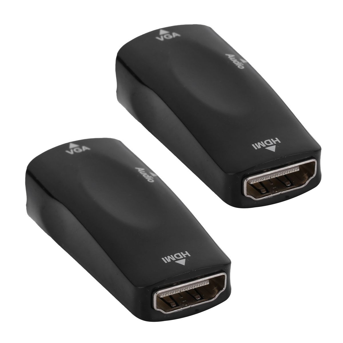 2pcs 1080P Video Adapter HDMI Female to VGA Female with 3.5mm Audio Output - Image 3