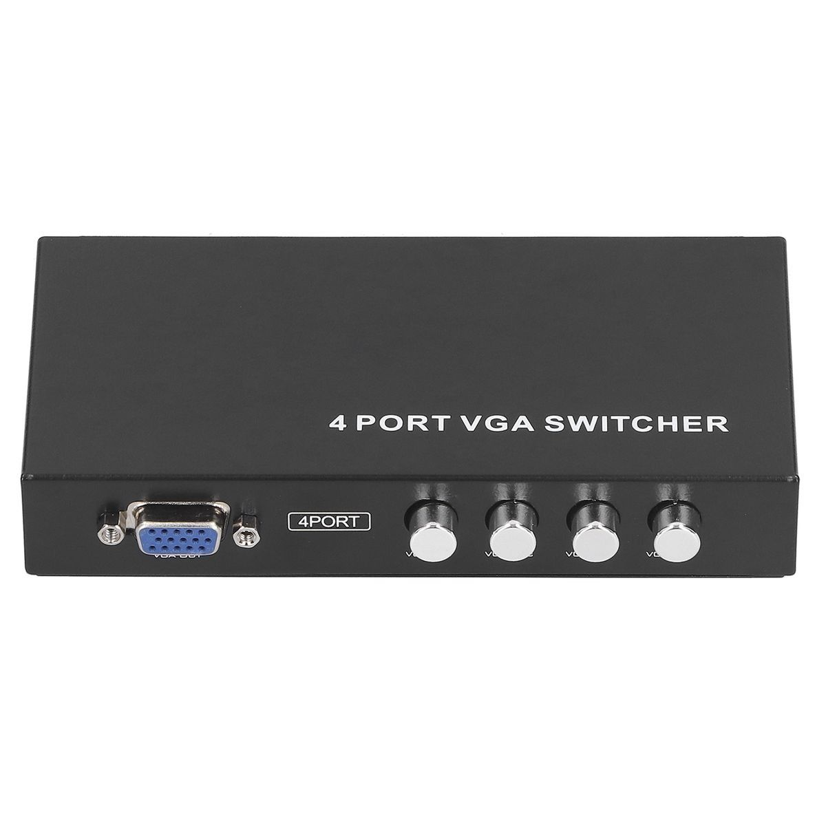 4 Port VGA Switcher SVGA Monitor Sharing Switch Box 4?in?1?out for LCD PC T - Image 1