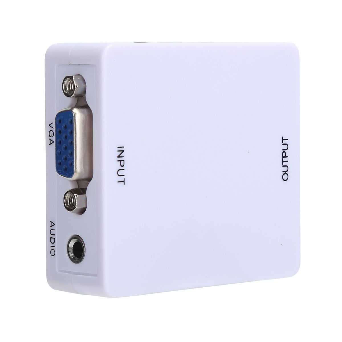 VGA to HDMI Adapter Mini HD 1080P Conversion Box AdapterWhite - Image 1