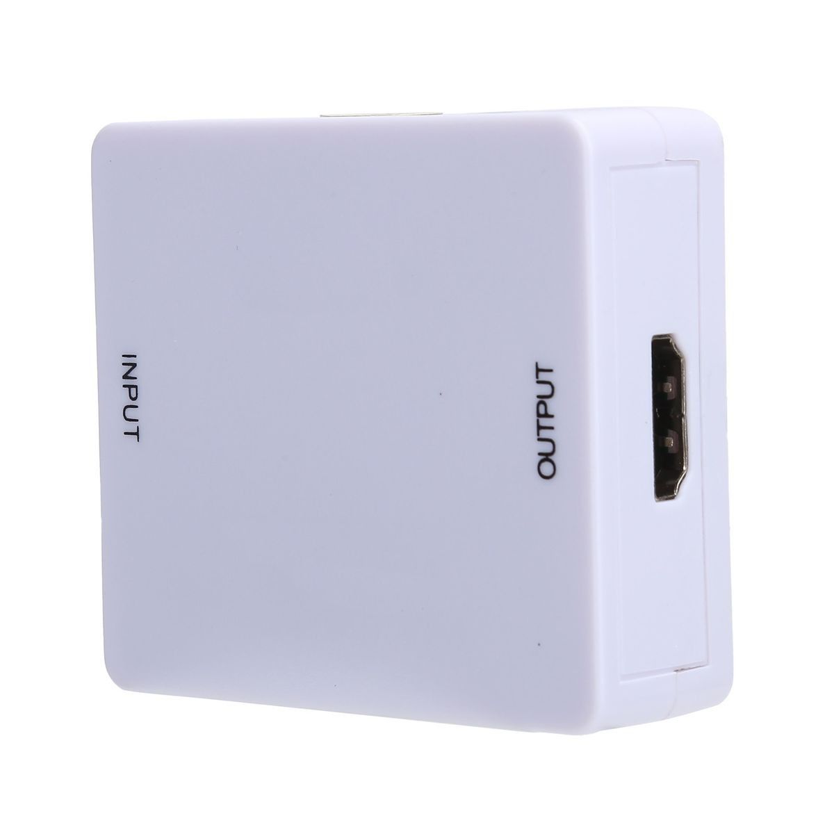VGA to HDMI Adapter Mini HD 1080P Conversion Box AdapterWhite - Image 2