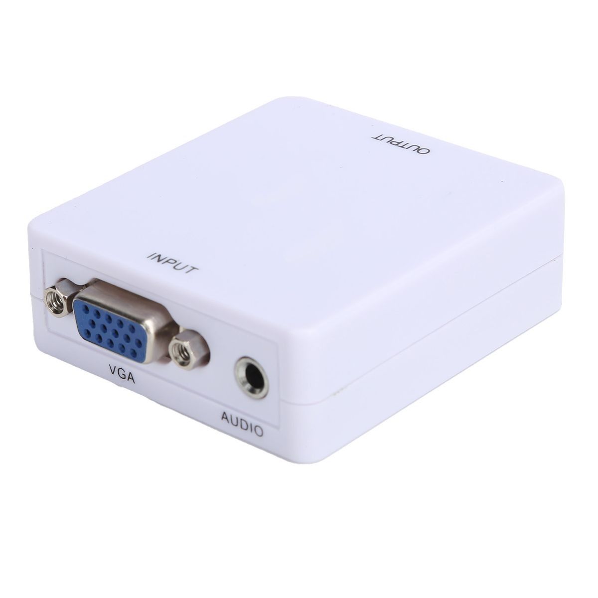 VGA to HDMI Adapter Mini HD 1080P Conversion Box AdapterWhite - Image 4