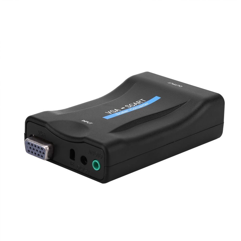 VGA to SCART Video Audio Adapter Adapter USB With Remote Control - Image 2