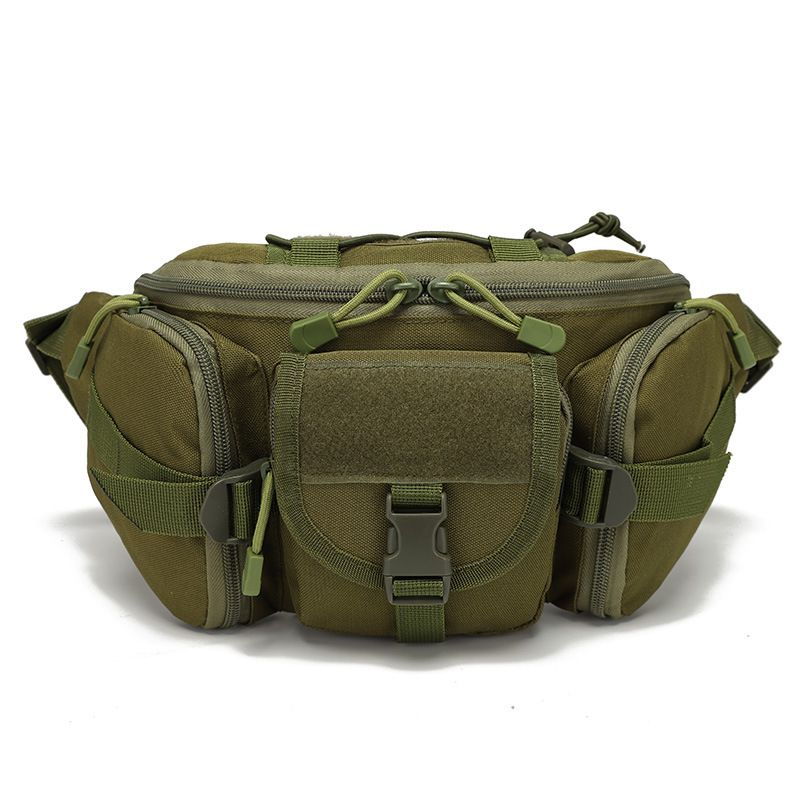 Outdoor Sports Fanny Pack Multipurpose Belt Bag for Camping Hiking Traveling Running Fishing - Army Green - Image 1