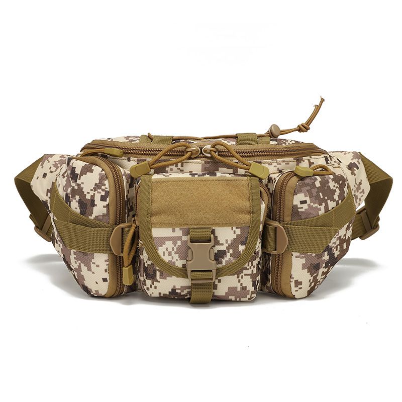 Outdoor Sports Fanny Pack Multipurpose Belt Bag for Camping Hiking Traveling Running Fishing - Desert Digital - Image 1