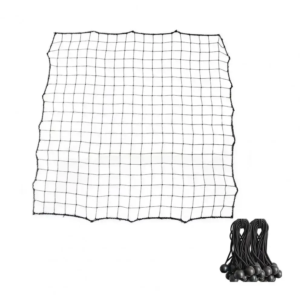 Soccer Training Equipment Adjustable Angle Rebounder Net with 20 Elastic Ropes for Beginner Training Portable Kickback - Black - Image 1