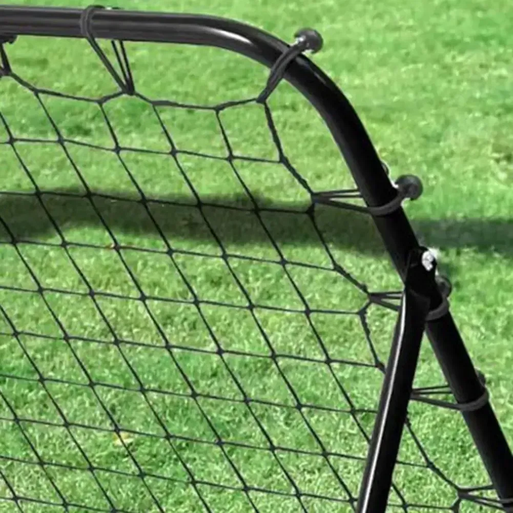 Soccer Training Equipment Adjustable Angle Rebounder Net with 20 Elastic Ropes for Beginner Training Portable Kickback - Black - Image 5