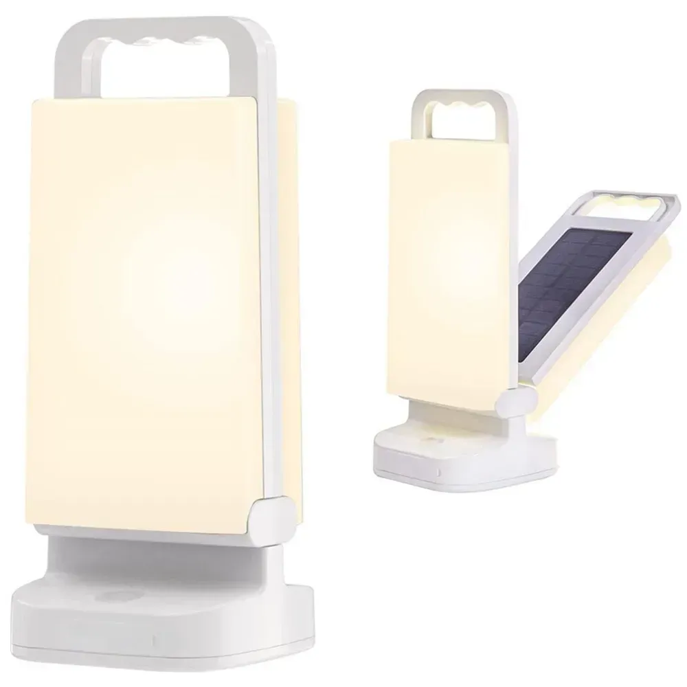 Solar Camping Lantern 4400mAh Rechargeable Camping Lights Dimmable Waterproof Tent Light Portable Lantern for fish light - 3color Dimmable - Image 1
