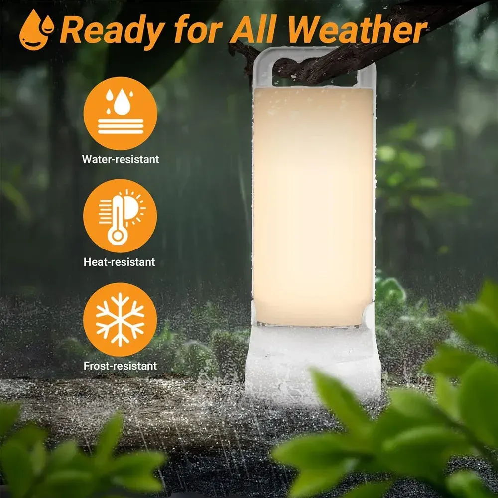 Solar Camping Lantern 4400mAh Rechargeable Camping Lights Dimmable Waterproof Tent Light Portable Lantern for fish light - 3color Dimmable - Image 7