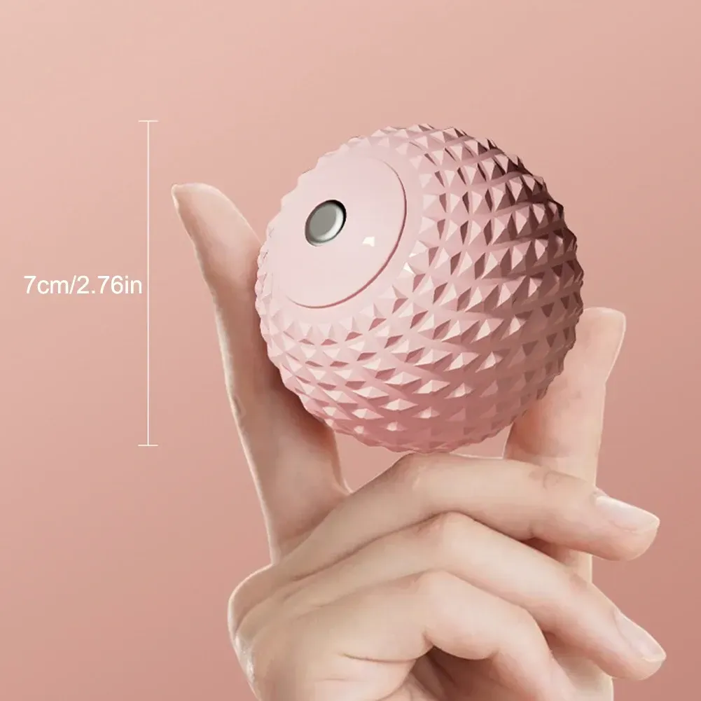 TPE Massage Roller Trigger Point Therapy Hand Hold Meridian Ball Acupoint Massage Myofascial Release for Physical Therapy - Pink - Image 7