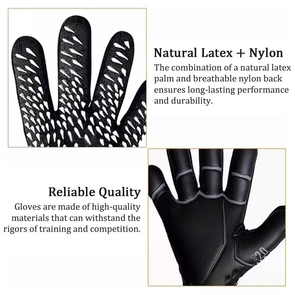 Soccer Goalkeeper Gloves Thickened Breathable Football Gloves Anti-Slip Latex Training Gloves for Teenagers Adults - 10# - Image 4