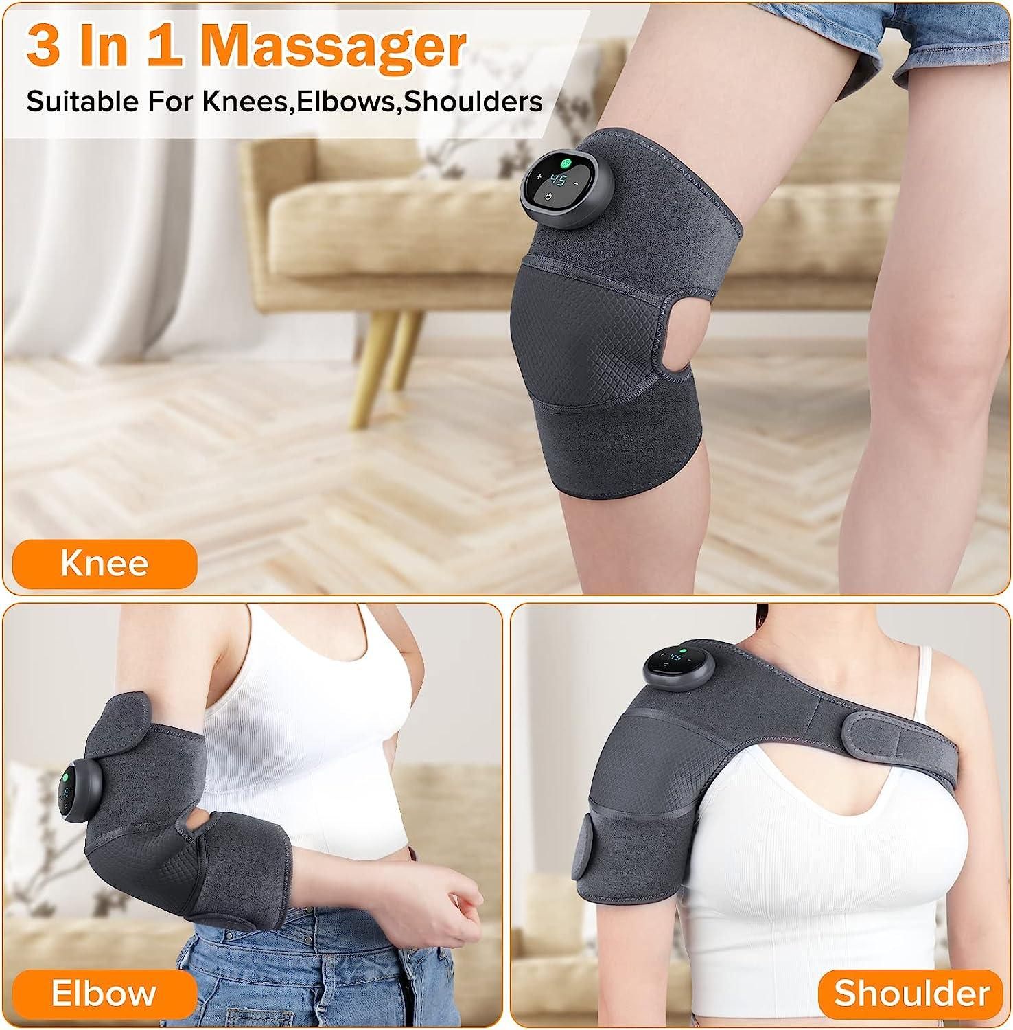 Heating Massage Knee Brace, Three-in-one Knee, Shoulder and Elbow, Portable Wireless Hot Compress Massage, Relieve Joint Pain and Pressure - Image 5