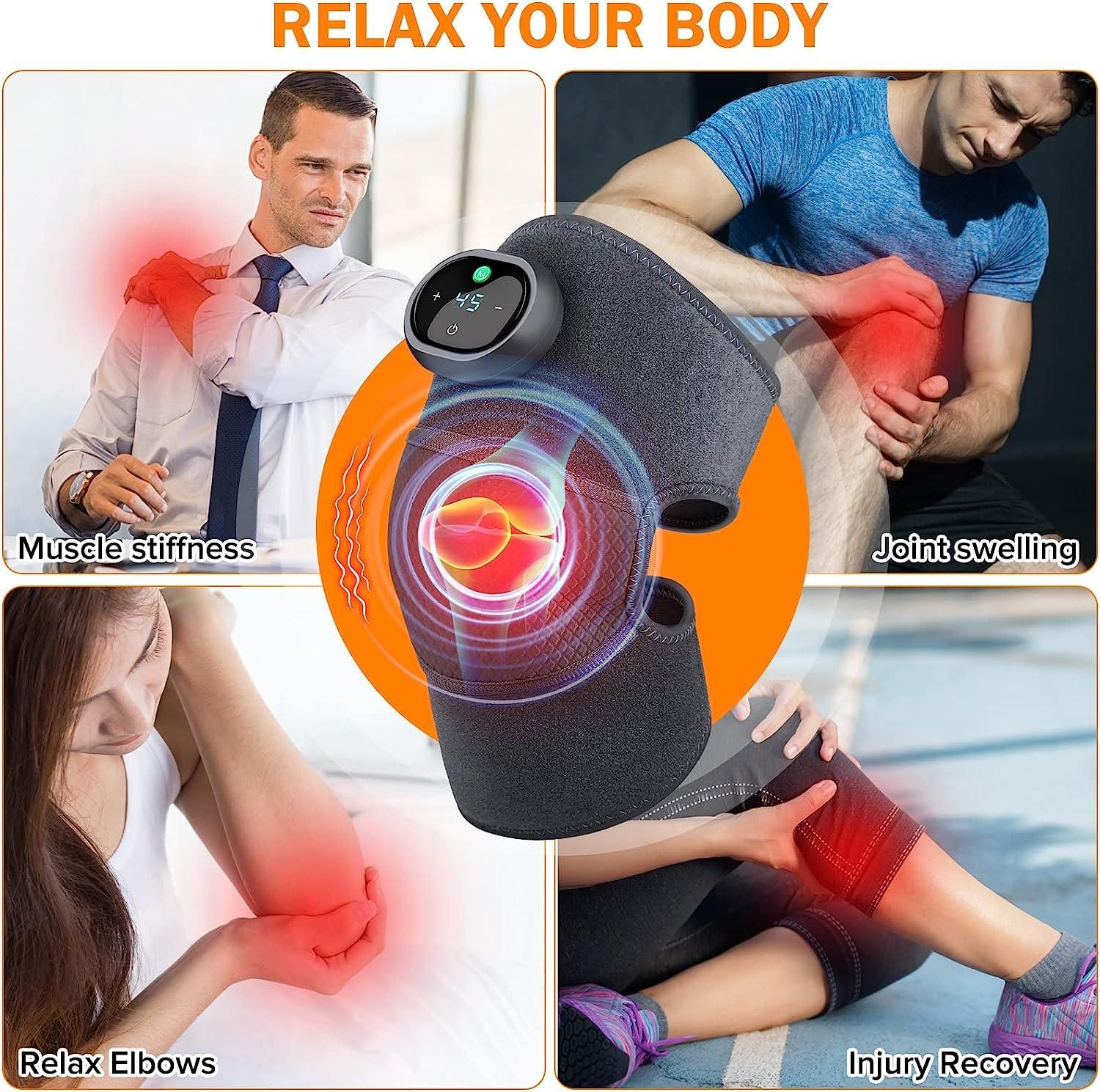 Heating Massage Knee Brace, Three-in-one Knee, Shoulder and Elbow, Portable Wireless Hot Compress Massage, Relieve Joint Pain and Pressure - Image 7