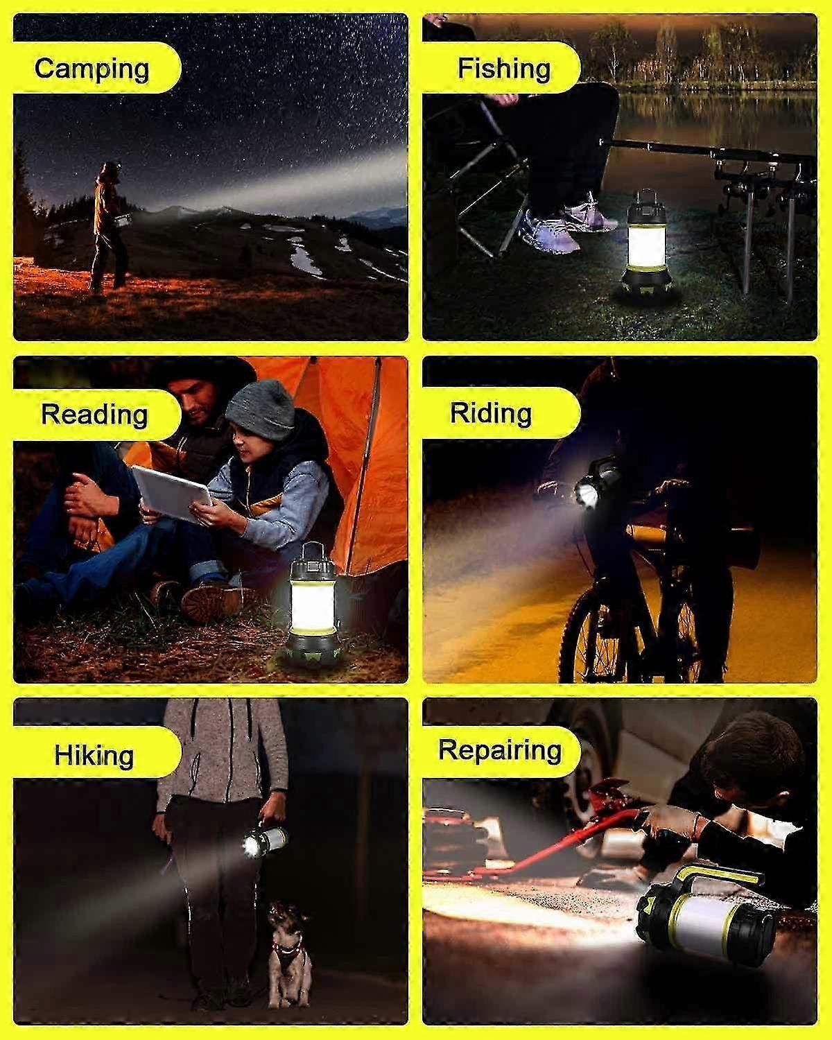 LED Camping Lantern 360 Lighting 6 Modes Waterproof Portable Hanging for Camping/Rescue/Garage etc. - Image 5