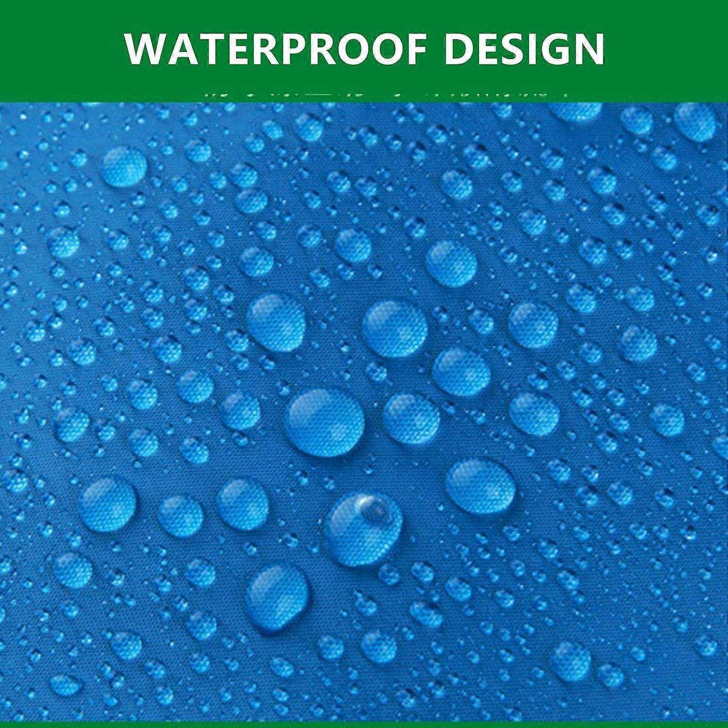 Camping Ground Sheet Waterproof Silver Coated Sunlight Resistant Quick Dry Outdoor Mat - Blue 230*140cm - Image 3