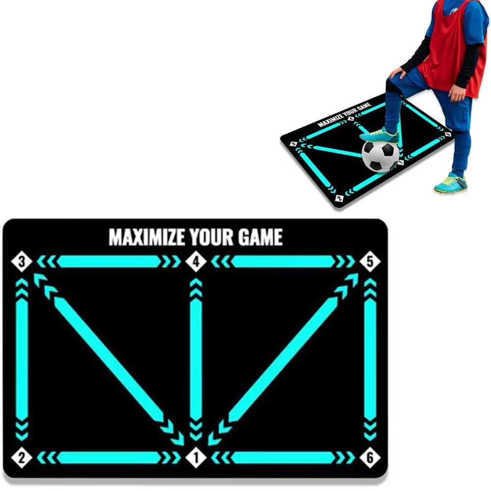 Soccer Training Mat Football Footstep Training Mat Soccer Skills Training Equipment Non Slip Dribble Training Sport Carpet - Image 5