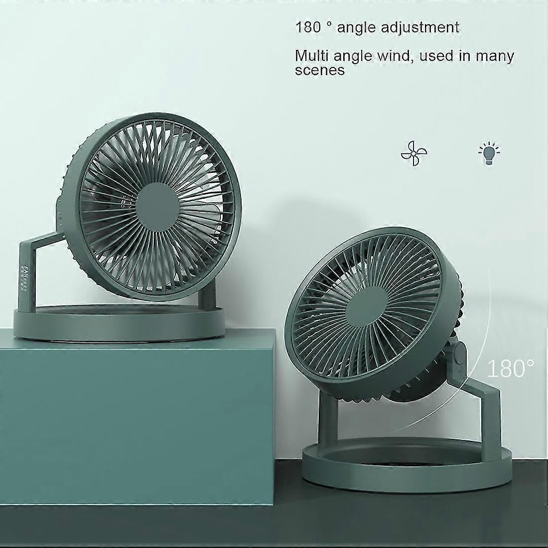 Camping Fan With Led Light,8000mah Outdoor Tent Fan With Light&hook,180 Rotating Fan for Camping - Image 4