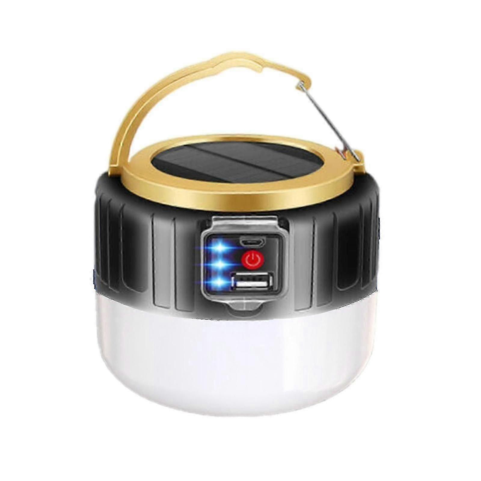 1000w Solar Lantern Usb Rechargeable Outdoor Camping Tent Hiking Led Light Lamp for Outdoor Activities - Image 1