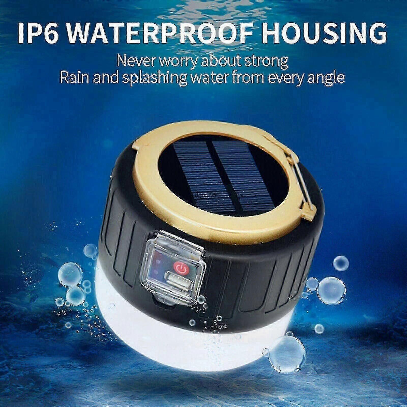 1000w Solar Lantern Usb Rechargeable Outdoor Camping Tent Hiking Led Light Lamp for Outdoor Activities - Image 2