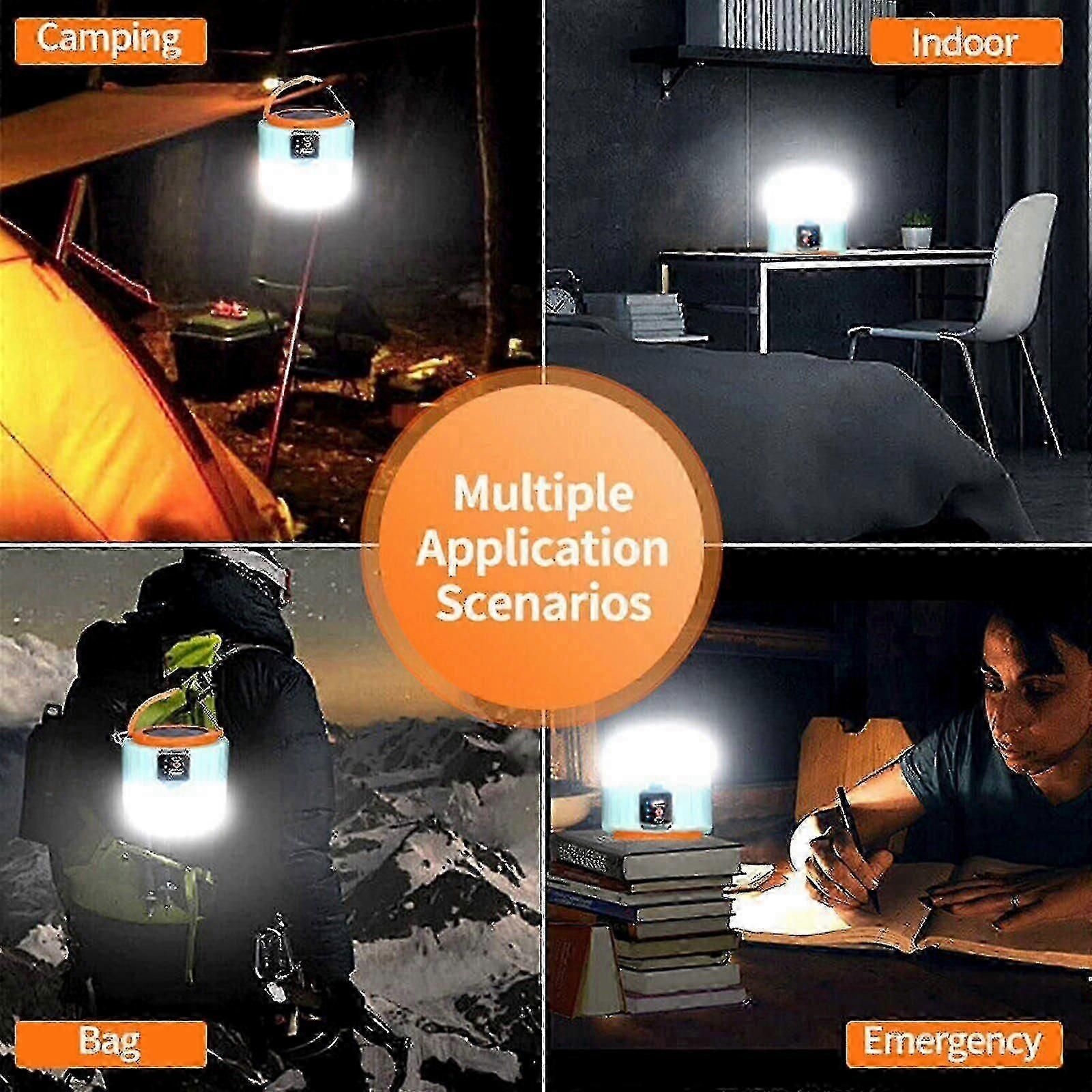 1000w Solar Lantern Usb Rechargeable Outdoor Camping Tent Hiking Led Light Lamp for Outdoor Activities - Image 4