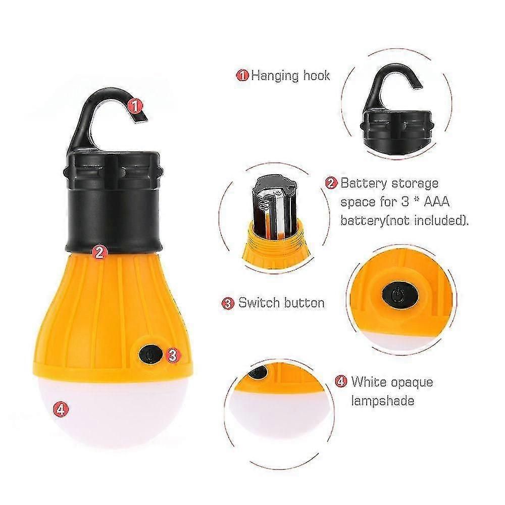Outdoor Tent Waterproof Spherical Camping Lampyellow - Image 4